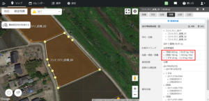圃場選択時の右カラム